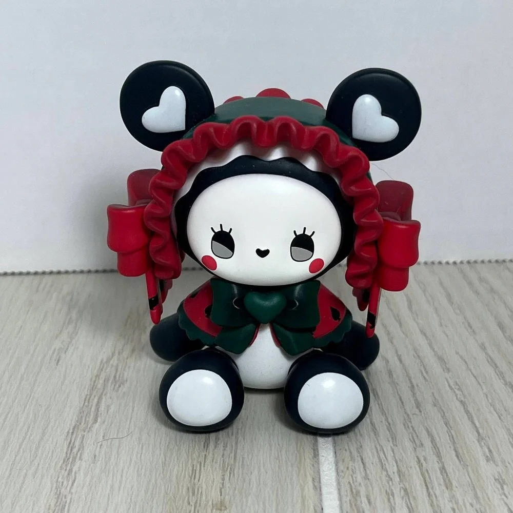 MJ Studio Emma Secret Forest Tea Party Series Bamboo Panda Figure Red Green Cute